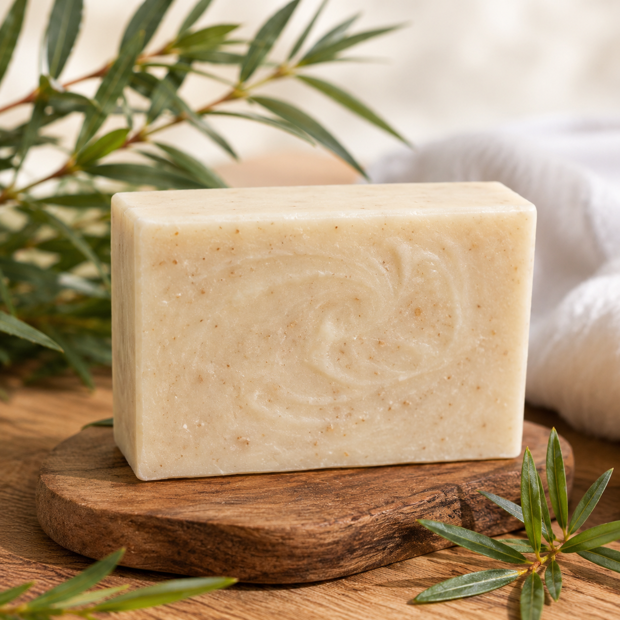 Hello Tallow Tea Tree Soap Bar — grass-fed tallow soap bar